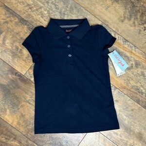 CAT & JACK Girls’ Navy School Uniform Polo, Size 6/6X, NWT